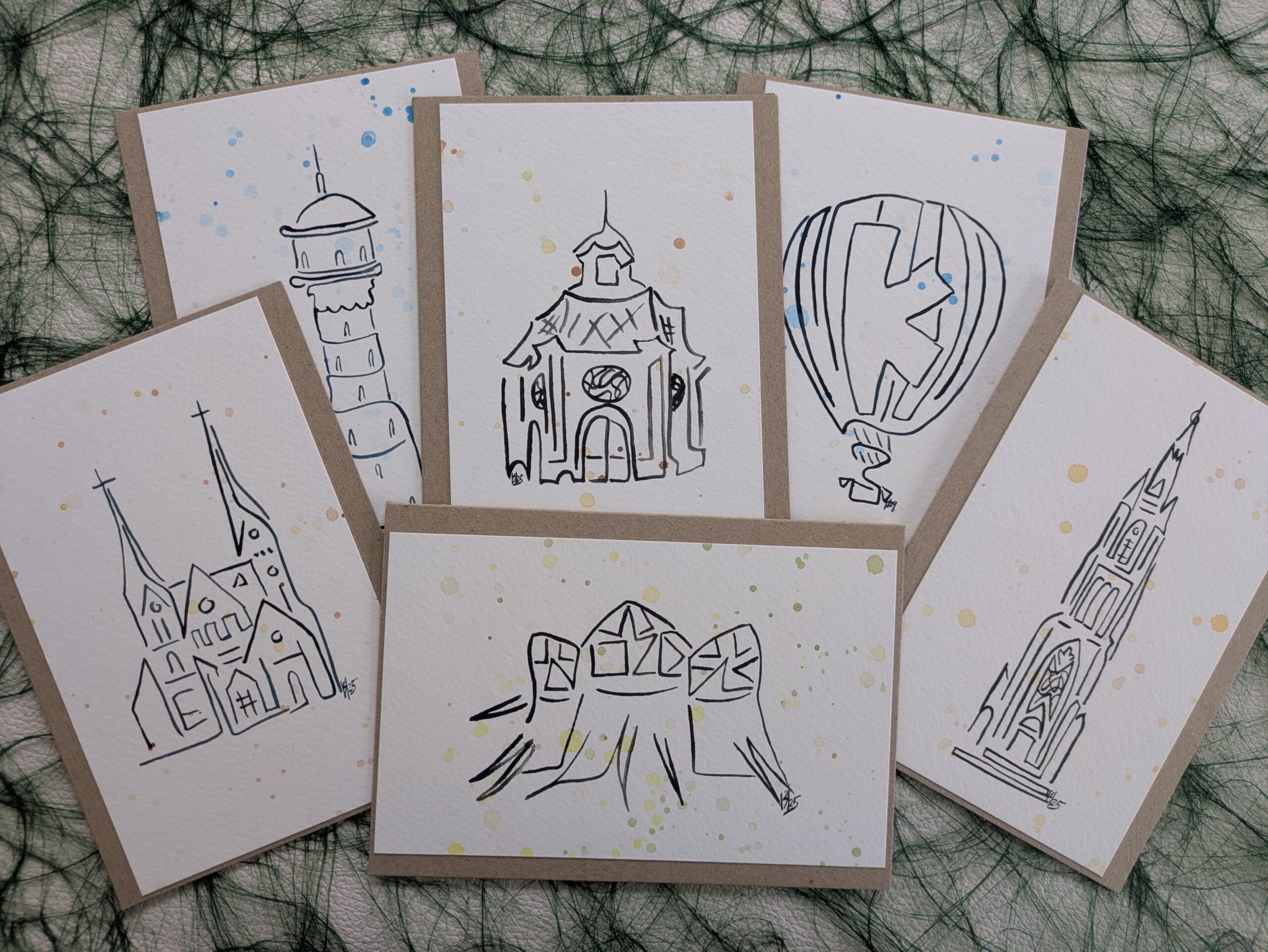 Karten Kraft-Grau Farbe