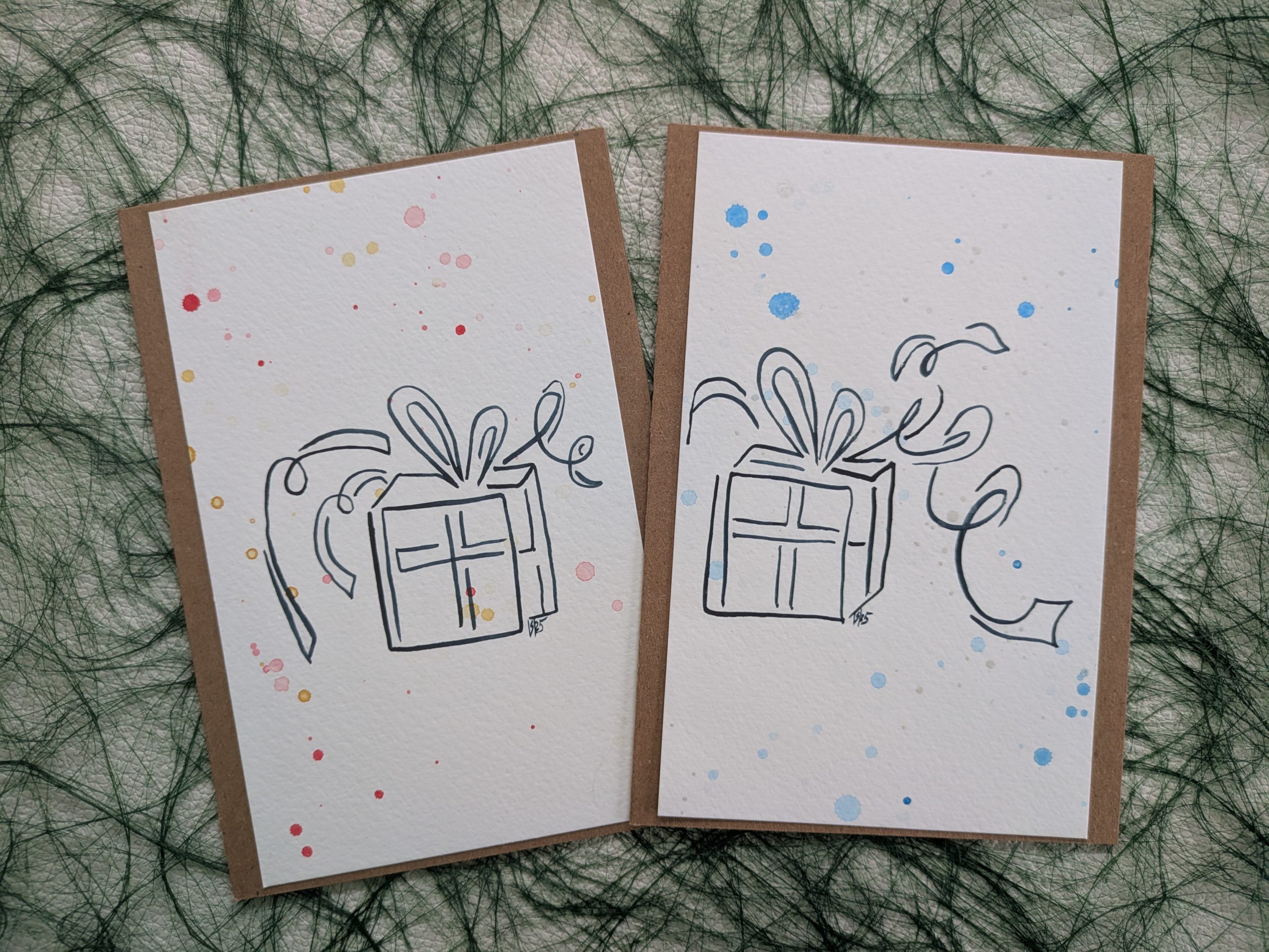 Karten Kraft-Braun Geschenk